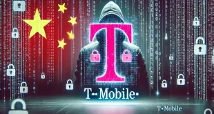 DALL·E 2024 11 16 16.58.29 A horizontal conceptual illustration depicting a cyberattack on T Mobile involving Chinese hackers. The image features a T Mobile logo with a broken d 310x165 - هک گسترده شبکه‌های T-Mobile توسط هکرهای چینی