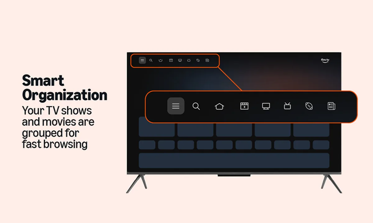 آمازون نسخه بازطراحیشده Fire TV با تمرکز بر پیشنهاد محتوا ارائه کرد Smart Organization on Amazon new Fire TV UI - آمازون نسخه بازطراحیشده Fire TV با تمرکز بر پیشنهاد محتوا ارائه کرد